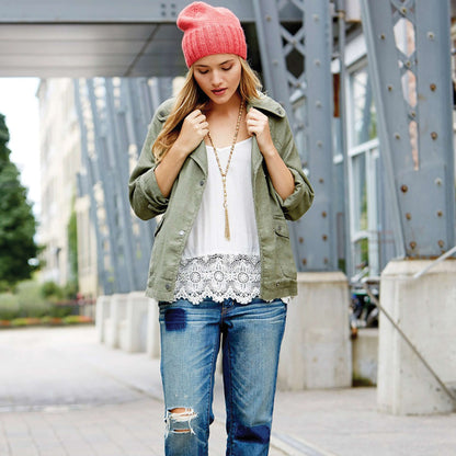 Patons Knit Effortless Beanie Pattern | Classic Wool Worsted, Hats