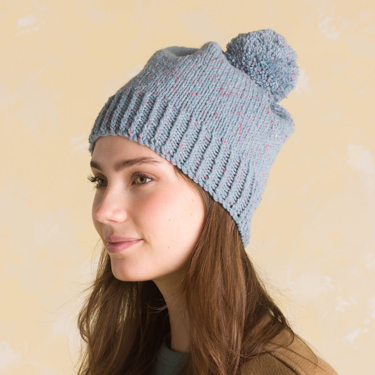 Patons Birchmount Knit Hat Pattern | stocking stitch, back loop, Hats