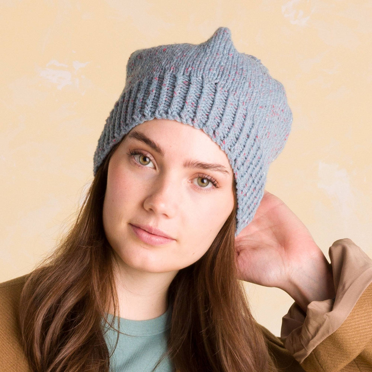 Patons Birchmount Knit Hat Pattern | stocking stitch, back loop, Hats
