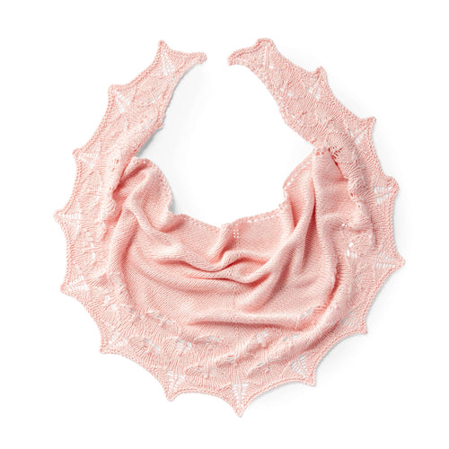 Patons Subtle Leaves Knit Shawl Pattern | lace, Women, Intermediate