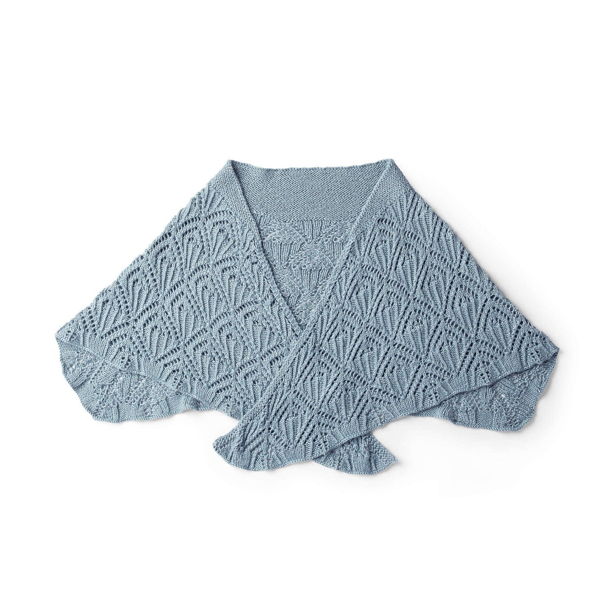 Patons Crescent Knit Shawl Pattern | lace, rows, Silk Bamboo