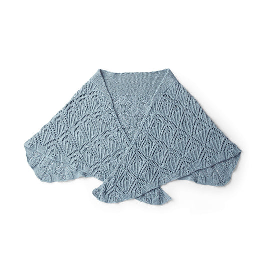 Patons Crescent Knit Shawl Pattern | lace, rows, Silk Bamboo
