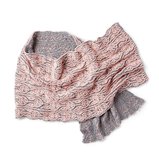 Patons Allan Gardens Knit Brioche Shawl Pattern | increases, gift, shades