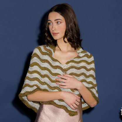 Patons Ashbridges Bay Knit Shawl Pattern | garter stitch, lace, gift