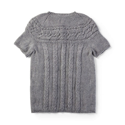 Patons Knit Cardigan with Cabled Yoke Pattern | cables, gift, shades
