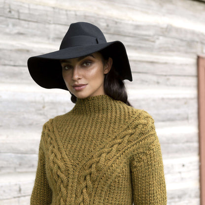 Patons Branching Paths Cable Knit Sweater Pattern | texture, shades