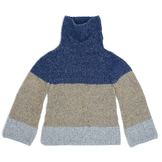 Patons Winter Clouds Knit Tunic Pattern | stocking stitch, seamed, shades