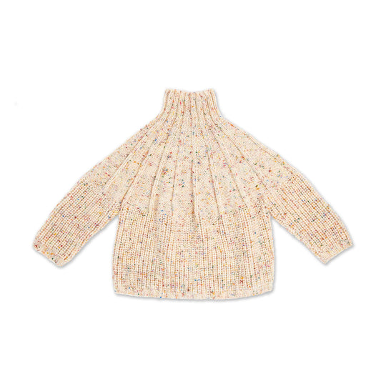 Patons Spadina Circle Knit Pullover Pattern | shaker rib, ribbed, top down