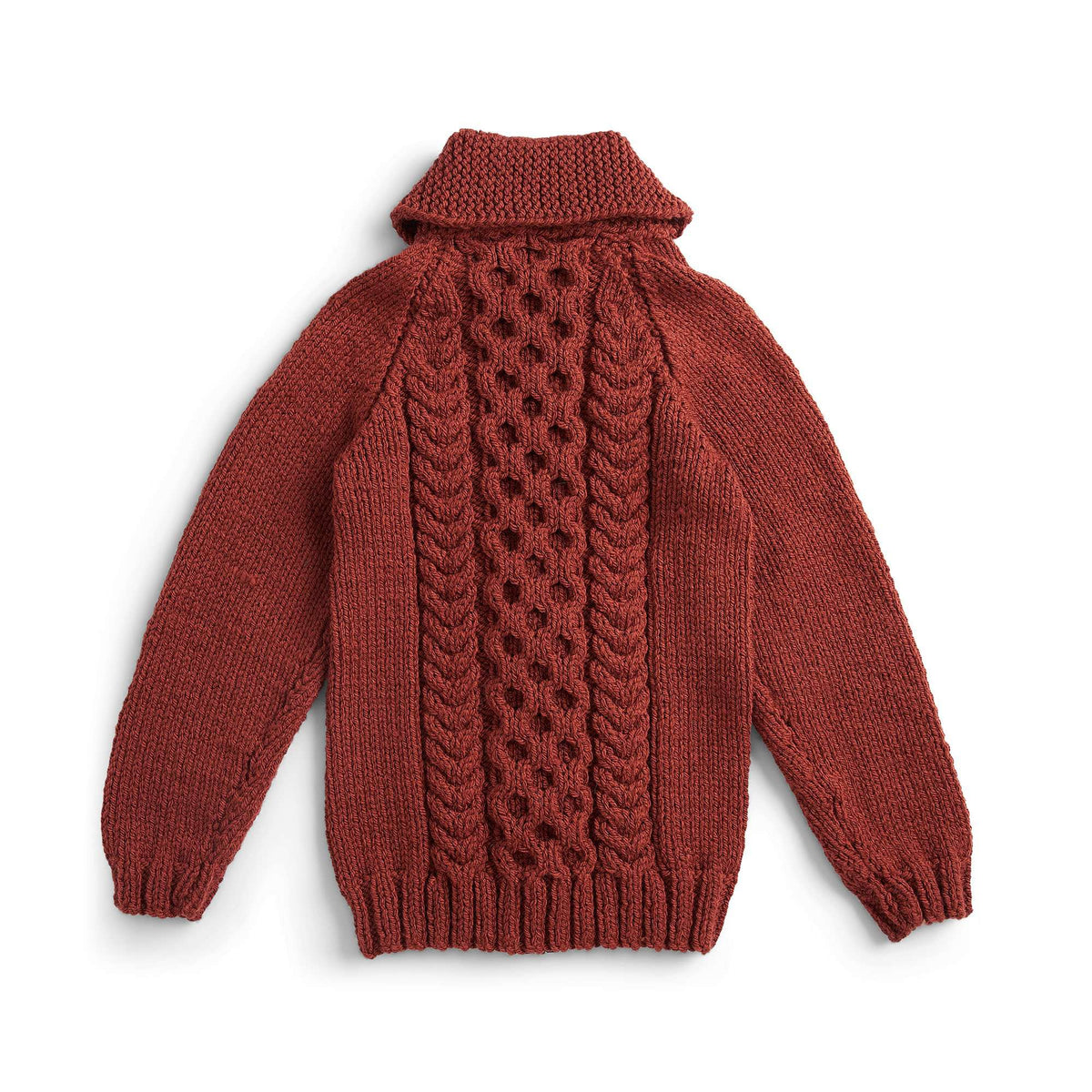 Patons Yorkview Knit Zipper Cardigan Pattern | cables, gift, bulky