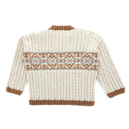 Patons Nordic Cabled Knit Pullover Pattern | ribbing, Fair Isle, cable