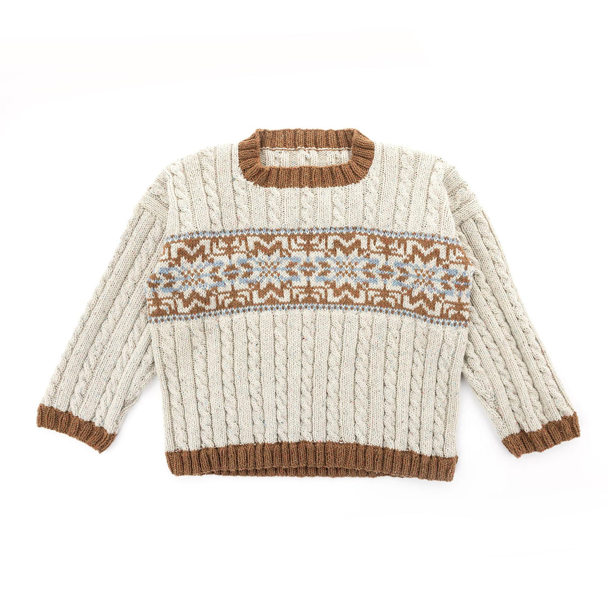 Patons Nordic Cabled Knit Pullover Pattern | ribbing, Fair Isle, cable