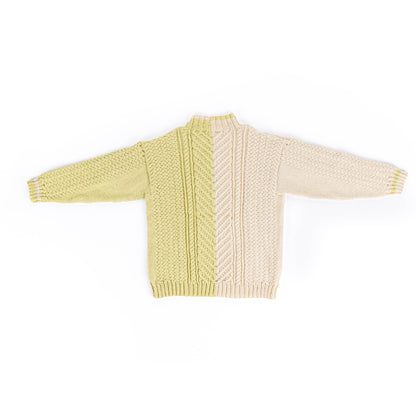 Patons Knit Split Cable Sweater Pattern | gift, texture, Adult