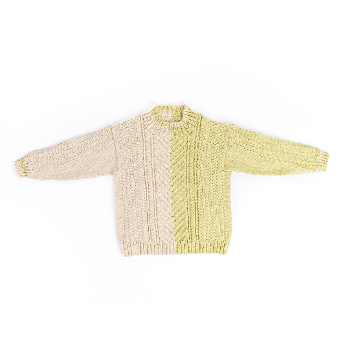 Patons Knit Split Cable Sweater Pattern | gift, texture, Adult