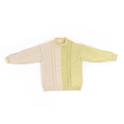 Patons Knit Split Cable Sweater Pattern | gift, texture, Adult