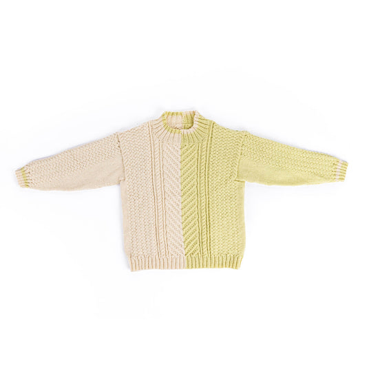 Patons Knit Split Cable Sweater Pattern | gift, texture, Adult