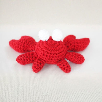 Red Heart Feeling Crabby Crochet Amigurumi Pattern | Super Saver, gifts