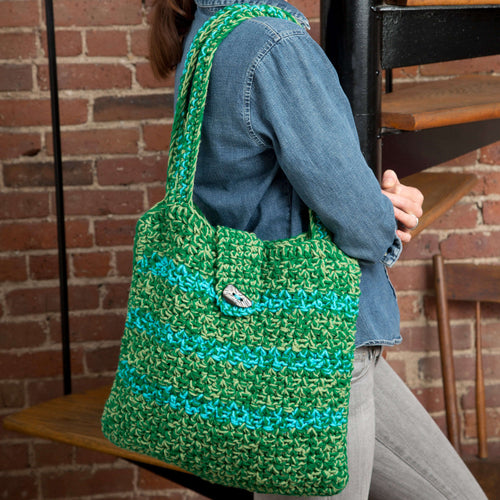 Red Heart Crochet Trendy Tote Bag Pattern | texture, Bags/Purses