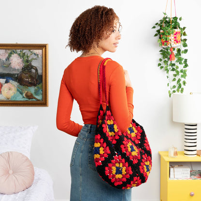Red Heart In the Bag Granny Crochet Tote Pattern | daily essentials, colors
