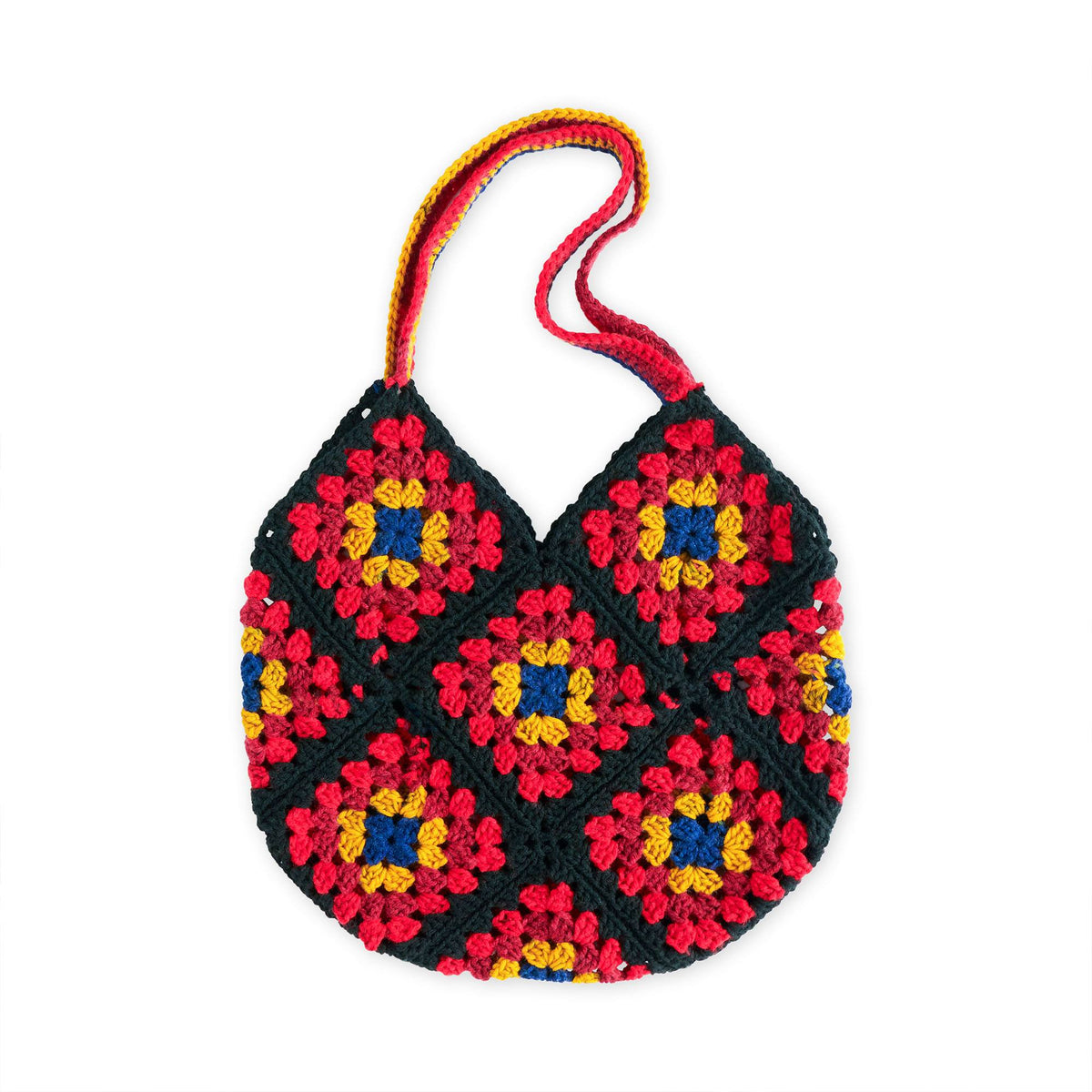 Red Heart In the Bag Granny Crochet Tote Pattern | daily essentials, colors