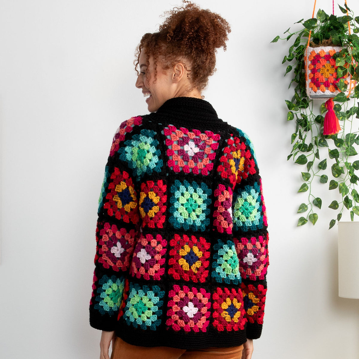 Red Heart Cozy Crochet Granny Cardigan Pattern | gift, colors, shades