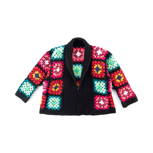 Red Heart Cozy Crochet Granny Cardigan Pattern | gift, colors, shades