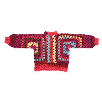 Red Heart Love My Crochet Hexi Colorful Pullover Pattern | rounds, rows