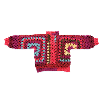 Red Heart Love My Crochet Hexi Colorful Pullover Pattern | rounds, rows