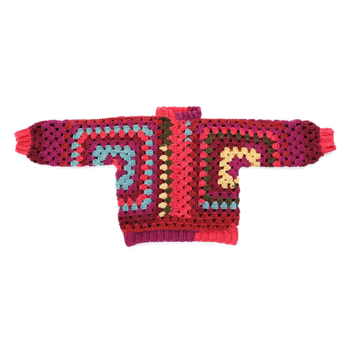 Red Heart Love My Crochet Hexi Colorful Pullover Pattern | rounds, rows