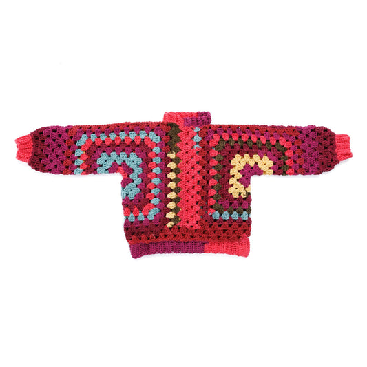 Red Heart Love My Crochet Hexi Colorful Pullover Pattern | rounds, rows