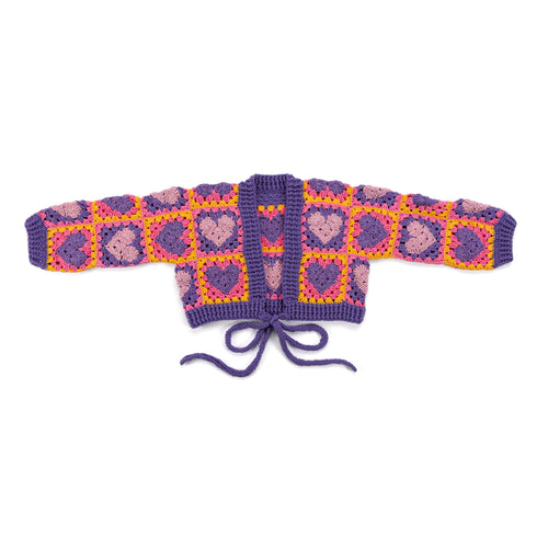 Red Heart Wrapped in Love Crochet Cardigan Pattern | All, motifs