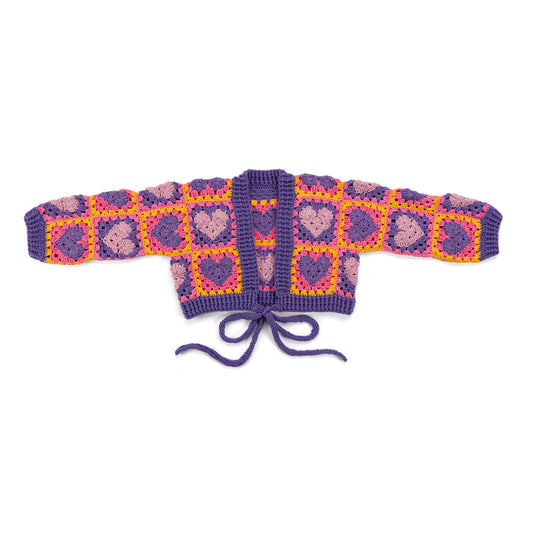 Red Heart Wrapped in Love Crochet Cardigan Pattern | All, motifs