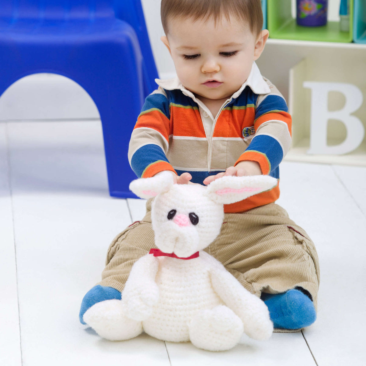 Red Heart Crochet Flopsy Bunny Toy Pattern | Baby, Beginner