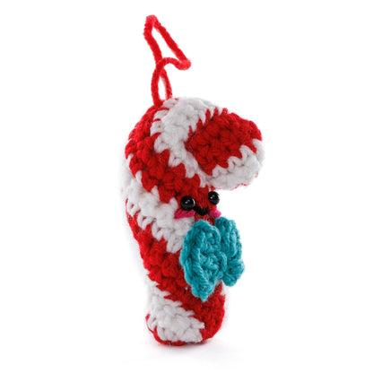 Red Heart Crochet Dandy Cane Amigurumi Pattern | seamed, magic ring