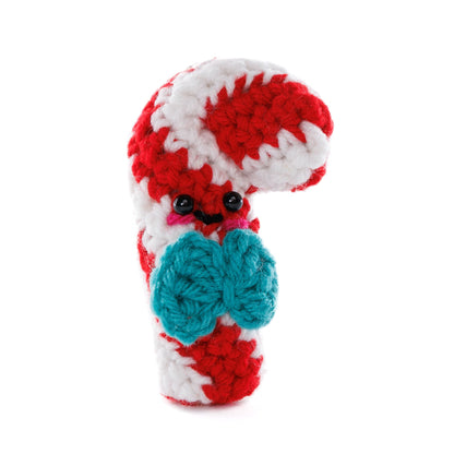Red Heart Crochet Dandy Cane Amigurumi Pattern | seamed, magic ring