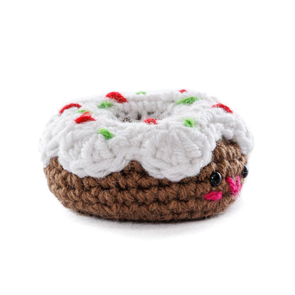Red Heart Crochet Dolly Donut Amigurumi Pattern | increases, sewn on, gift