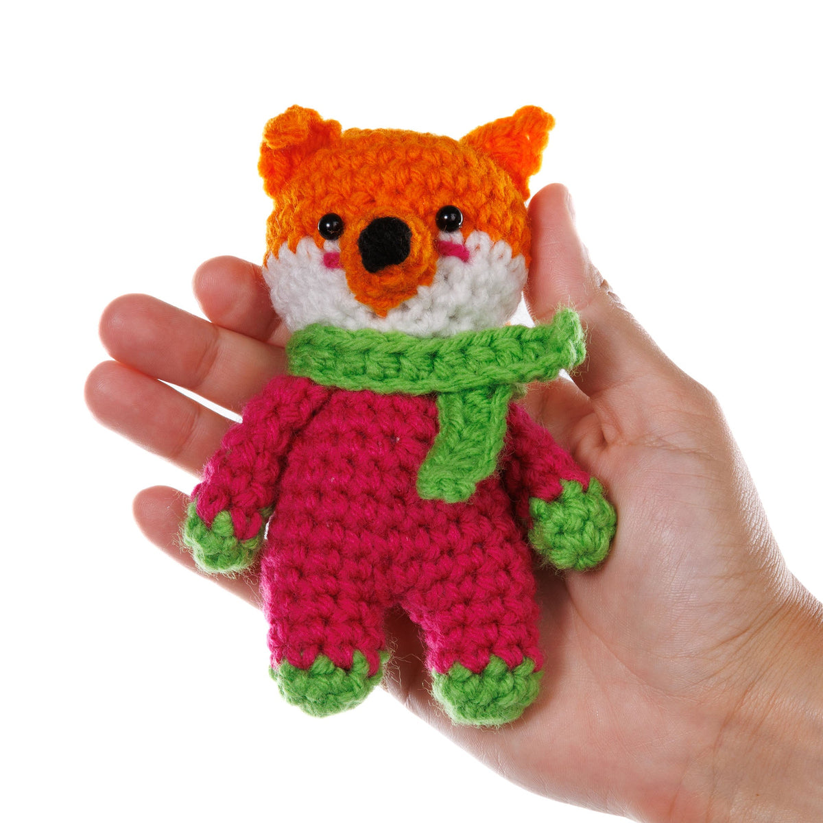 Red Heart Crochet Fa La La La Fox Amigurumi Pattern | embroidery, increases