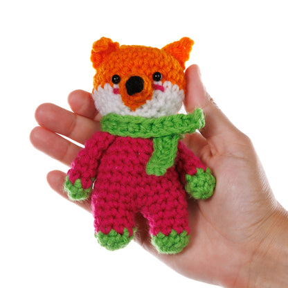 Red Heart Crochet Fa La La La Fox Amigurumi Pattern | embroidery, increases