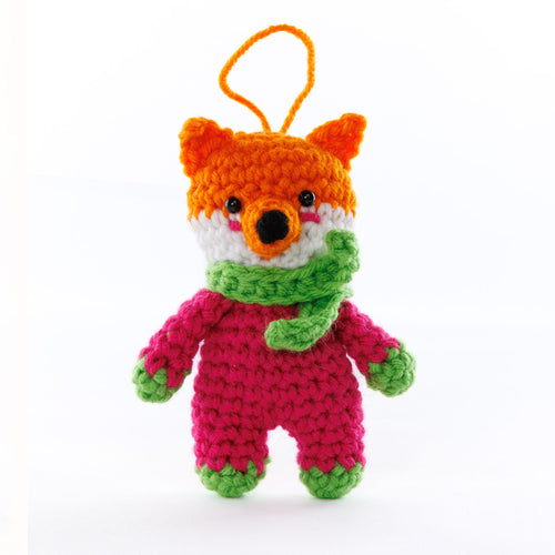 Red Heart Crochet Fa La La La Fox Amigurumi Pattern | embroidery, increases
