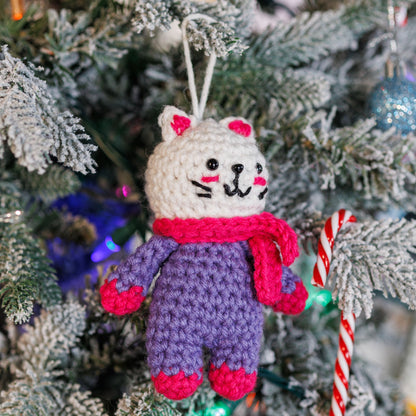 Red Heart Crochet Katie Cat Amigurumi Pattern | embroidery, increases, ears