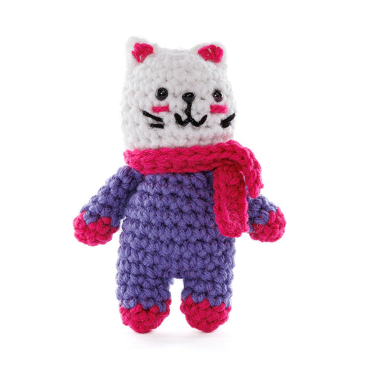 Red Heart Crochet Katie Cat Amigurumi Pattern | embroidery, increases, ears