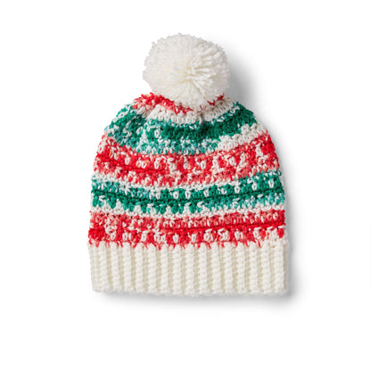 Red Heart Easy Crochet Gifting Hat Pattern | ribbing, Fair Isle, back loop