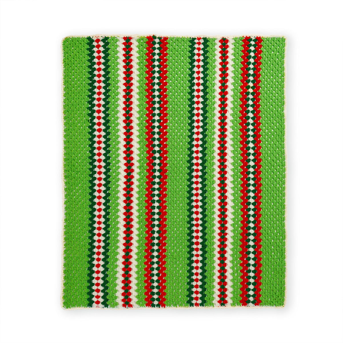 Red Heart Crochet Christmas at Granny's Blanket Pattern | rows, Super Saver