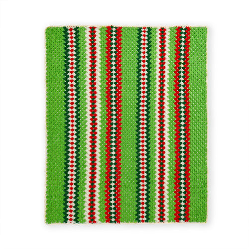 Red Heart Crochet Christmas at Granny's Blanket Pattern | rows, Super Saver