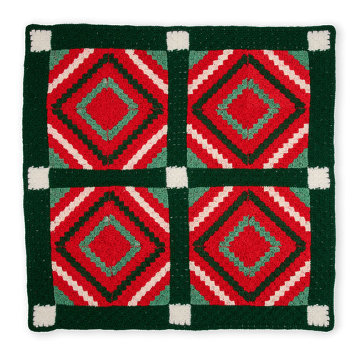 Red Heart Crochet Quilted Classic Christmas Blanket Pattern | All, motifs