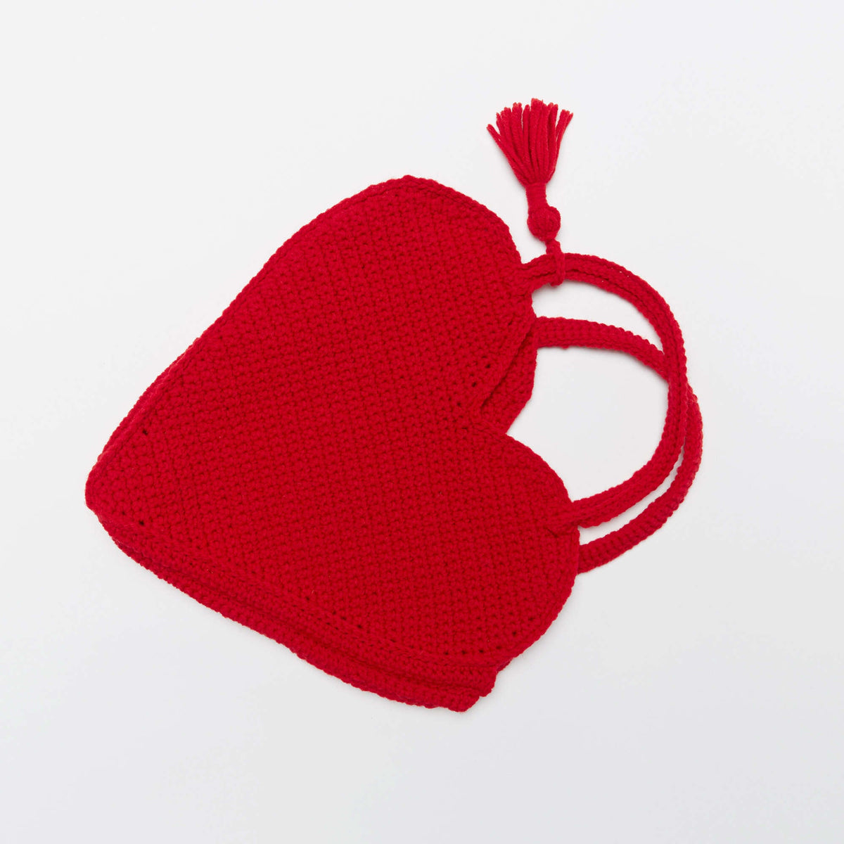Red Heart Crochet Heart Tote Bag Pattern | Super Saver, gift, Bags/Purses