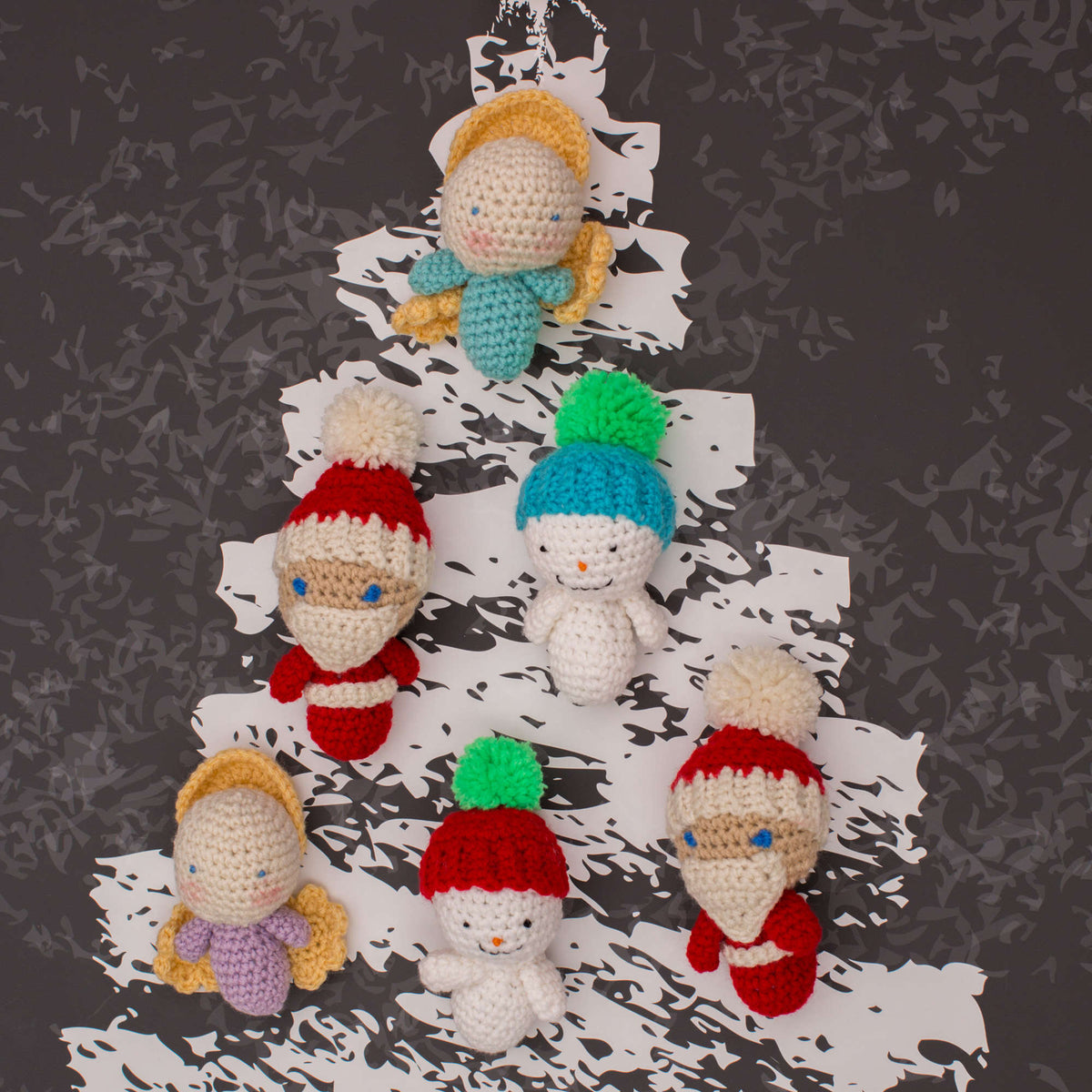 Red Heart Crochet Amigurumi Snowman Ornaments Pattern | winter, Décor
