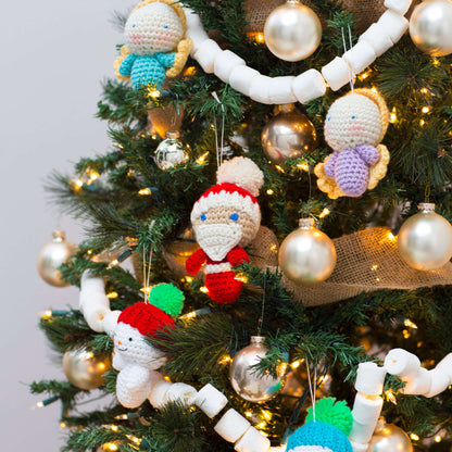 Red Heart Crochet Amigurumi Snowman Ornaments Pattern | winter, Décor