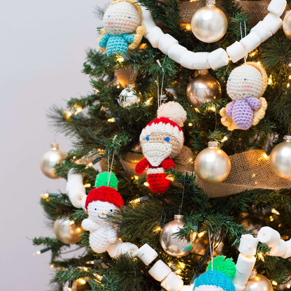 Red Heart Crochet Amigurumi Snowman Ornaments Pattern | winter, Décor