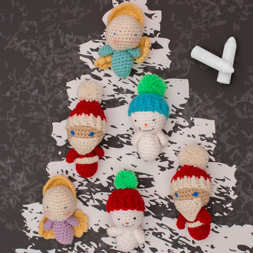 Red Heart Crochet Amigurumi Snowman Ornaments Pattern | winter, Décor