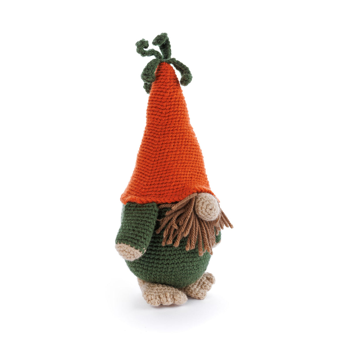 Red Heart Crochet Carrot Gnome Pattern | increases, rounds, Super Saver